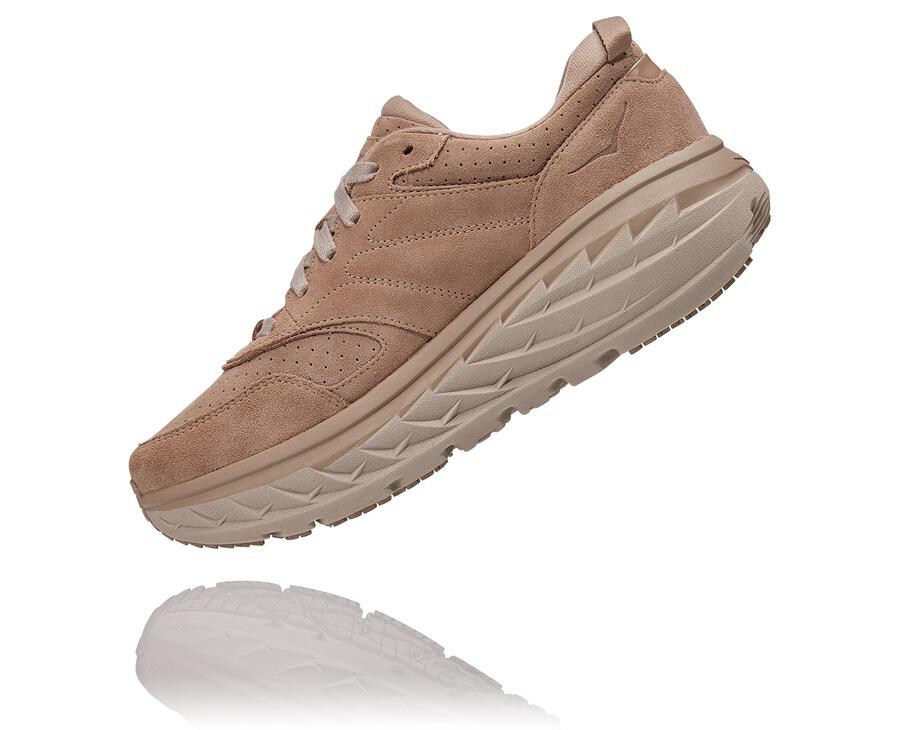 Basket Hoka One One Bondi L Suede Femme - Grise - NJS-285347